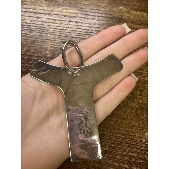 Designer RLM Studio Designer HUGE Hammered Finish Y Pendant! 66 - Picture 4 of 4